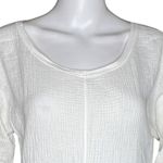 Anthropologie  Postmark Shirt Womens Small White Gauzy‎ Blouse Neutral Minimalist Photo 4