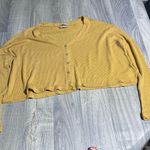 Urban Outfitters Courtney Slouchy Yellow Buttoned Women's Top; Small Photo 0