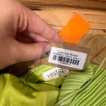 Vestique  NWT Lime Lover Romper Pleated Tie Waist Low Back Halter Neck Size L Photo 4