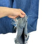 We The Free  CRVY Destructed Straight-Leg Jeans Wide Leg Baggy Size 32 Blue Denim Photo 10