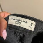 Abercrombie & Fitch The Skinny High Rise Gray Black Distressed Knee Size 4 (27S) Photo 9