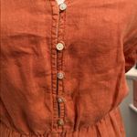 Bella Dahl Cap Sleeve 100% Linen Romper Size Medium Photo 5