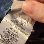 Laurie felt metallic pinstripe ankle skinny jeans size 12P Blue Photo 5