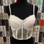 Sheer White Bustier Size L Photo 0