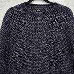 Sanctuary Purple Chunky Crop Coquette Pullover Soft Y2K Cozy Chenille Sweater XS Photo 2
