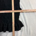 NWT ASTR The Label M Black Peplum Smocked Tie Top Eyelet Cottagecore WhimsyGoth Size M Photo 6