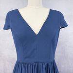 Dress the Population Womens Dress Size M Corey Pacific Blue Midi Glam Evening Photo 2
