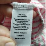 Talbots T by  Size Medium Pink White Dotted Stripe Cowl Neck Long Sleeve Top Photo 5