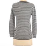 J.Crew Blue & White Striped Nautical 100% Wool Long Sleeve Crewneck Top XSMALL Photo 3