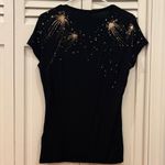 Ted Baker Black Top with Gold Accents Photo 6