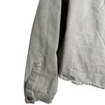 ZARA Green Women’s 100% Cotton Long Sleeves Jean Denim Jacket Medium Casual Photo 4