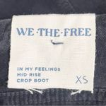 Free People NWT In My Feelings Black Velvet Crop Slim Flare Boho Pants Size XS Photo 8