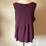 Terra & Sky Peplum Tank Top in Purple Photo 3