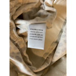 Cream & Gray Animal Print Strapless Romper with Drawstring Waist Photo 11