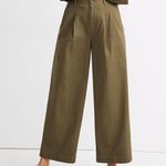 Madewell Black Pleated Wide Leg Linen Blend Pants Size 4P NWT Photo 1