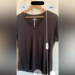 Quince  Organic Cotton V-Neck T-Shirt sz XL Short Sleeve Tee Black NWT Photo 3