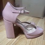 Madden Girl Women 9.5 blush pink Elegant chunky Platform Heels ‘’ Photo 11
