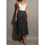 SABINA MUSAYEV Portia Maxi Skirt, Silver Black, Small Black Photo 3