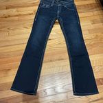 Big star Sophie Low Waist Embroidered Bootcut light Distressed medium Wash western Cowgirl Vintage Y2k wide Flare Photo 0