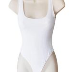 ZARA  White Sleeveless Rounded Neckline One Piece Bodysuit ~ Women's Size MEDIUM Photo 0