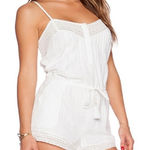 Twelfth Street By Cynthia Vincent Lace Trimmed Romper White Photo 0