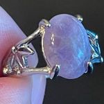 Exquisite purple amethyst S925 silver ring size 10 Photo 5