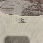 Wilfred  by Aritzia Cream Sweetheart Neckline Longsleeve Top Ribbed Size Medium Photo 2