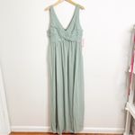 Birdy Grey  Sage Chiffon Laurie Dress Bridesmaid Maxi Size Extra Large Photo 1