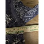 Jess & Jane Shirt Women Size XL Cotton Blouse Purple Sea Paisley Teacher Office Photo 4