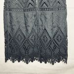 Moulinette Soeurs  Anthropologie Garden Sihouette Black Lace Skirt Sz 0 Photo 5