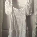 H&M babydoll eyelet puffy sleeves mini dress, size medium Photo 6