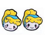 Brand New Womens Boutique Girls Cinderella Princess Enamel Stud Earrings Yellow Photo 0