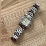 Decade Pearl and Crystal Ladies Watch Square Dial Metal Bracelet Silver Photo 5