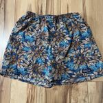 Patagonia Mens Sz S Baggies Shorts Hevea Leaves Blue Brown Mesh Lined 5” Photo 0