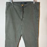 joe's jeans Joe’s Jeans Olive Green Frayed Hem Cropped Pants Size 31 Photo 1