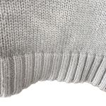 Vintage 80s Geometric Colorblock Crewneck Sweater Black Grey Cream Medium Size L Photo 3