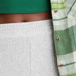 Aerie  NWT Tall Groove-On Velour High Waisted Flare Pant in Medium Heather Gray Photo 4