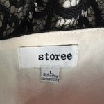 Storee Black Long Sleeve Lace Romper Size Large Photo 1