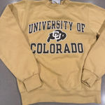 Champion University of Colorado Buffaloes NCAA‎  Sweatshirt Tan XS Photo 0