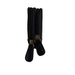 Tahari  Black Floral Embossed Leather Double Zipper Wallet 8x4”‎ Photo 4