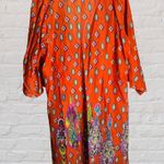 Jessica Taylor Vintage Paisley Tunic Dress Boho Embellished Lace Up Asymmetrical Whimsical 1X Photo 5