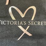 Victoria's Secret NWT 2017 Fashion Show Glamour Glitter Tote Bag Black Silver Photo 2