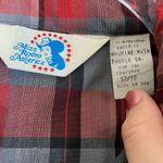 Miss Rodeo America | Vintage Western Red/Gray Plaid Snap Front Shirt L Size L Photo 5