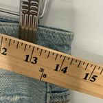 American Eagle  Hi Rise Festival Boho Denim Cut Off Frayed Shorts Blue 4 Photo 2