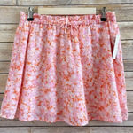 Abound  PaperBag floral mini Skirts size MEDIUM Coral Pink Bohemian skirt Photo 0