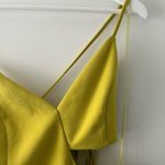 Lime Green Cut Out Tie Midi Dress Sz M Size M Photo 2