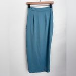 ZARA  Women Sage Green Faux Wrap Hi-Lo Midi Skirt Ruffle asymmetric lightweight Photo 2