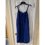 Old Navy sz Small Women’s Tanzanite Blue Sleeveless Shirred Maxi Dress Gauzy Photo 8
