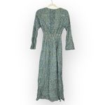 Kerry Cassill Women’s Size 2 Green Multi Floral Long Sleeve Maxi Dress Cottage Blue Photo 1