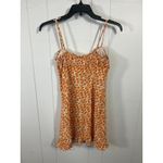 Princess Polly  orange and white floral mini dress. Size 2 Photo 4